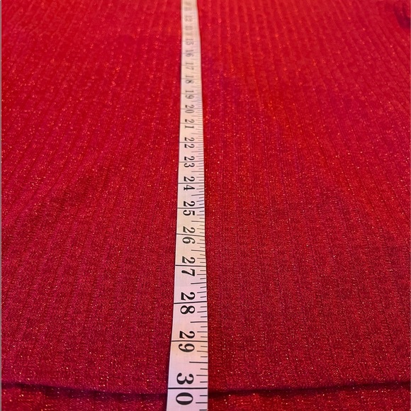 Calvin Klein Shimmer Red Scoop Neck Tunic Sweater  Size 2X W0XHL848 - Picture 5 of 14
